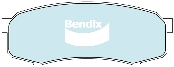 DB1200 4WD BENDIX Комплект тормозных колодок, дисковый тормоз (фото 1)