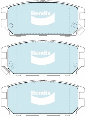 DB1238 SRT BENDIX Комплект тормозных колодок, дисковый тормоз (фото 1)