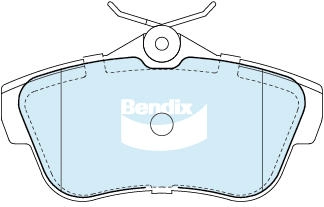 DB2327 HD BENDIX Комплект тормозных колодок, дисковый тормоз (фото 1)
