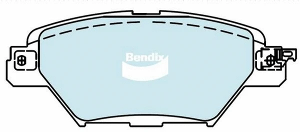 DB2485 GCT BENDIX Комплект тормозных колодок, дисковый тормоз (фото 1)