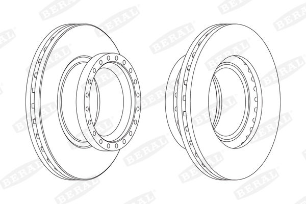 BCR157A BERAL Тормозной диск (фото 2)