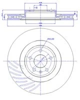 142.1308 CAR Тормозной диск (фото 2)