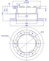 142.208 CAR Тормозной диск (фото 2)