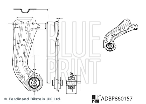 ADBP860157 BLUE PRINT Рычаг независимой подвески колеса, подвеска колеса (фото 1)