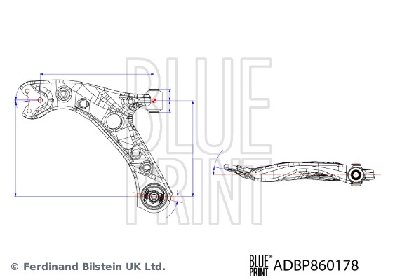 ADBP860178 BLUE PRINT Рычаг независимой подвески колеса, подвеска колеса (фото 1)