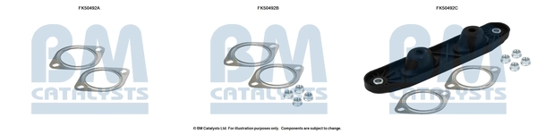 FK50492 BM CATALYSTS Монтажный комплект, труба выхлопного газа (фото 2)