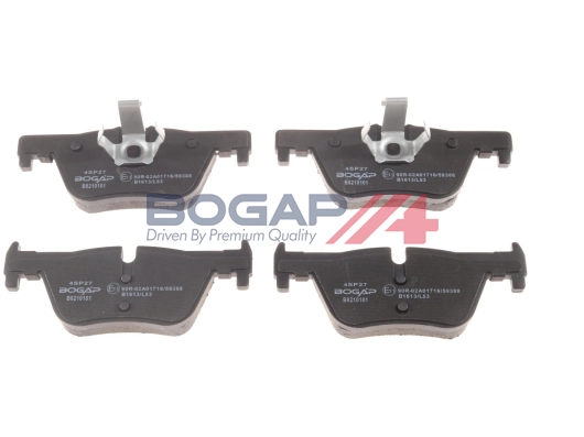 B8210101 BOGAP Комплект тормозных колодок, дисковый тормоз (фото 1)