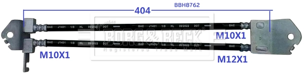 BBH8762 BORG & BECK Тормозной шланг (фото 2)