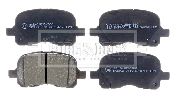 BBP1771 BORG & BECK Комплект тормозных колодок, дисковый тормоз (фото 2)