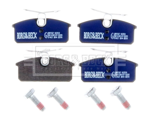 BBP2367 BORG & BECK Комплект тормозных колодок, дисковый тормоз (фото 2)