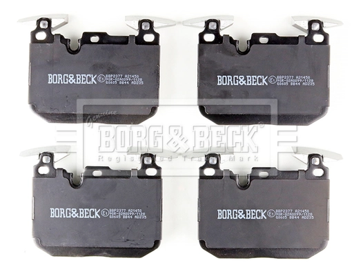 BBP2377 BORG & BECK Комплект тормозных колодок, дисковый тормоз (фото 3)