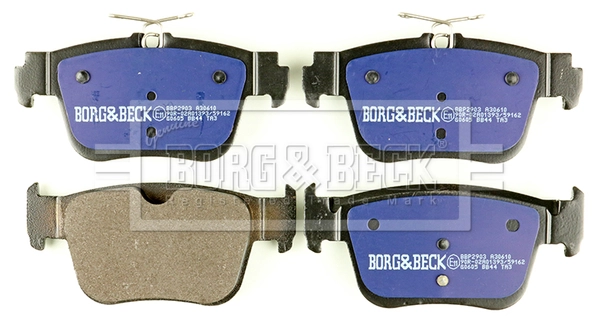BBP2903 BORG & BECK Комплект тормозных колодок, дисковый тормоз (фото 1)