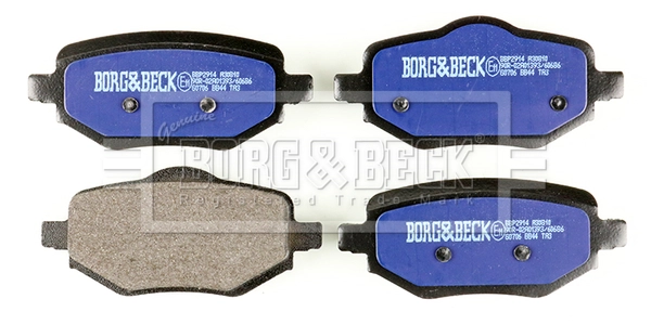 BBP2914 BORG & BECK Комплект тормозных колодок, дисковый тормоз (фото 1)