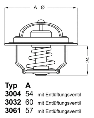 3004.88D1 BorgWarner (Wahler) Термостат, охлаждающая жидкость (фото 1)