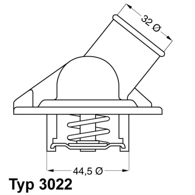 3022.87D BorgWarner (Wahler) Термостат, охлаждающая жидкость (фото 1)