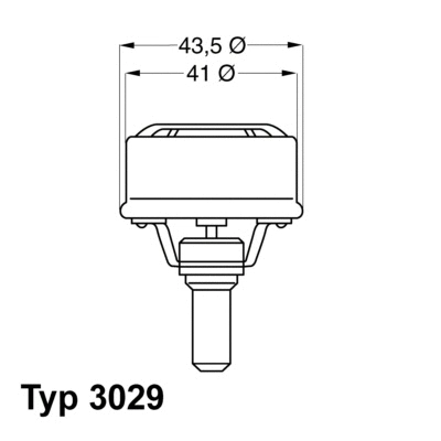 3029.72 BorgWarner (Wahler) Термостат, охлаждающая жидкость (фото 1)