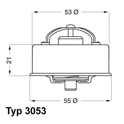 3053.72 BorgWarner (Wahler) Термостат, охлаждающая жидкость (фото 1)