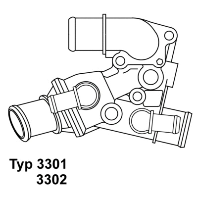 3302.80D BorgWarner (Wahler) Термостат, охлаждающая жидкость (фото 1)