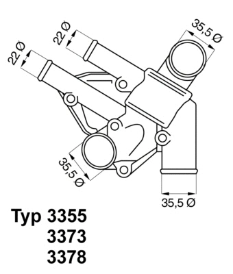 3378.80 BorgWarner (Wahler) Термостат, охлаждающая жидкость (фото 1)