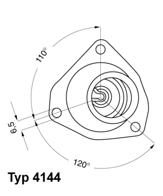 4144.82D BorgWarner (Wahler) Термостат, охлаждающая жидкость (фото 1)