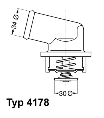 4178.92D BorgWarner (Wahler) Термостат, охлаждающая жидкость (фото 1)