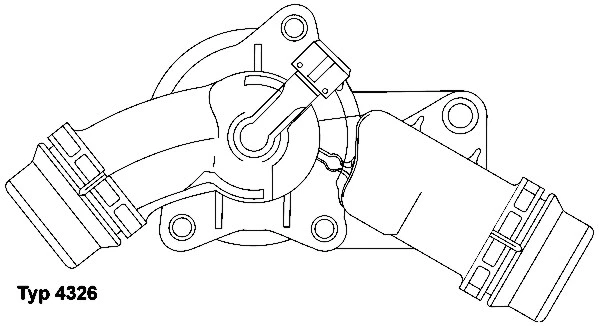 4326.97D BorgWarner (Wahler) Термостат, охлаждающая жидкость (фото 1)