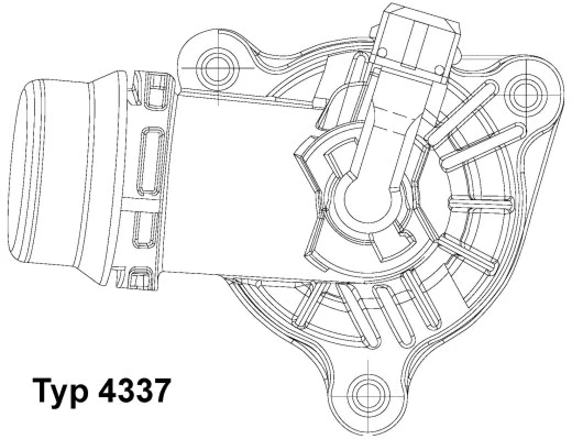 4337.105D BorgWarner (Wahler) Термостат, охлаждающая жидкость (фото 1)