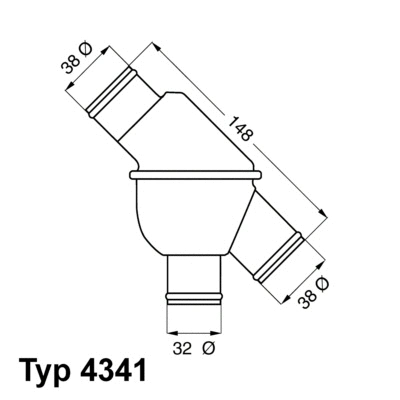 4341.80 BorgWarner (Wahler) Термостат, охлаждающая жидкость (фото 1)