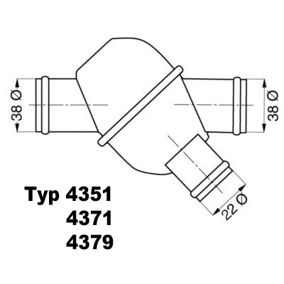 4351.79 BorgWarner (Wahler) Термостат, охлаждающая жидкость (фото 1)