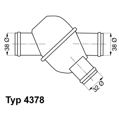 4378.80 BorgWarner (Wahler) Термостат, охлаждающая жидкость (фото 1)