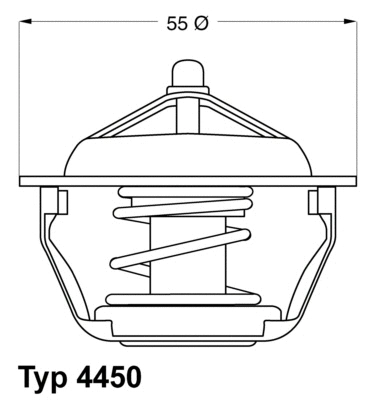 4450.83D BorgWarner (Wahler) Термостат, охлаждающая жидкость (фото 1)