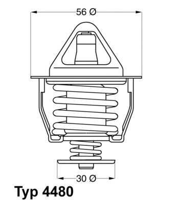 4480.82D BorgWarner (Wahler) Термостат, охлаждающая жидкость (фото 1)