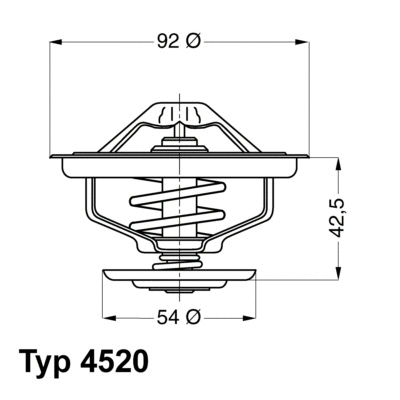 4520.80D BorgWarner (Wahler) Термостат, охлаждающая жидкость (фото 1)