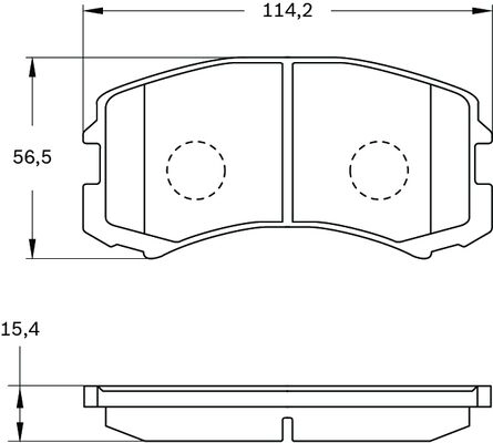 0 986 BB0 750 BOSCH Комплект тормозных колодок, дисковый тормоз (фото 7)