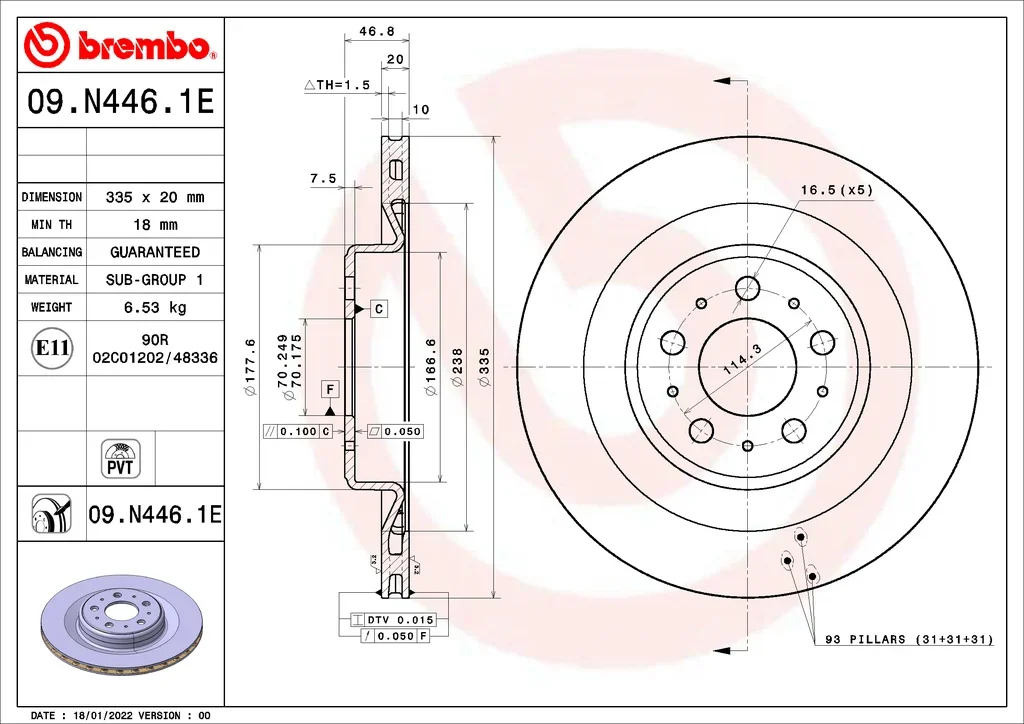 KT 08 004 BREMBO Комплект тормозов, дисковый тормозной механизм (фото 2)