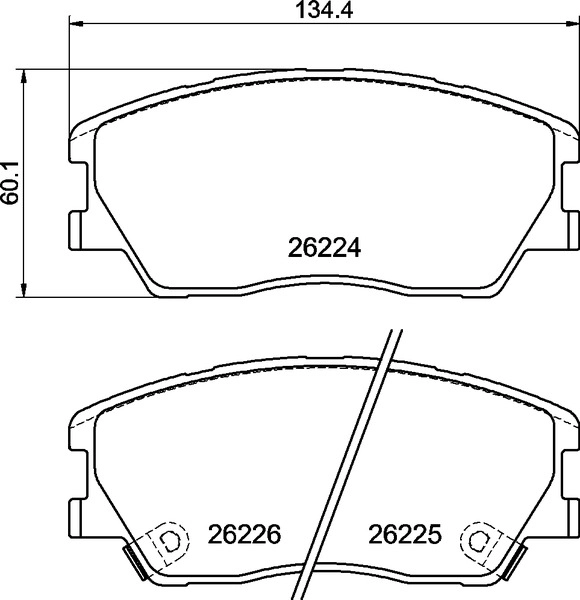 P 30 121E BREMBO Комплект тормозных колодок, дисковый тормоз (фото 1)