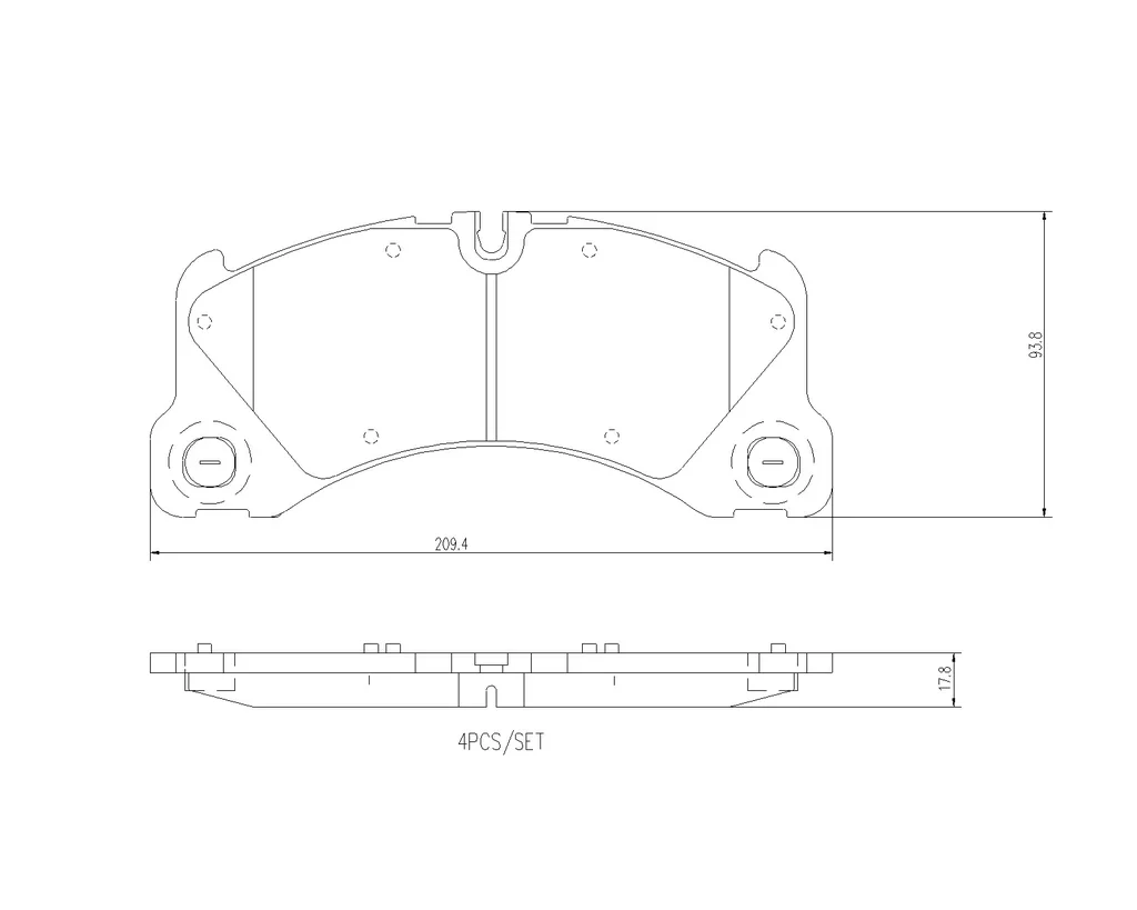 P65046N BREMBO Комплект тормозных колодок, дисковый тормоз (фото 1)