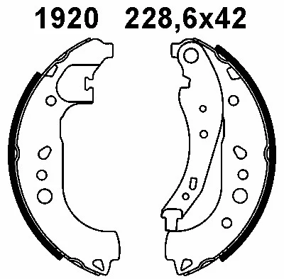 07668 BSF Комплект тормозных колодок (фото 1)
