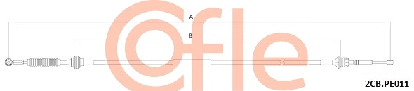 92.2CB.PE011 COFLE Трос, механическая коробка передач (фото 1)