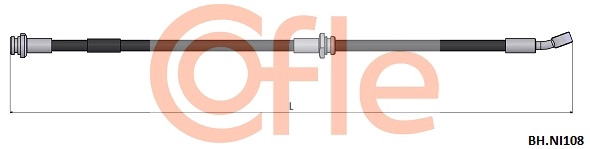 92.BH.NI108 COFLE Тормозной шланг (фото 1)