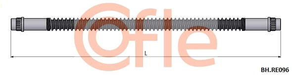 92.BH.RE096 COFLE Тормозной шланг (фото 1)