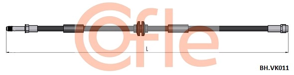 92.BH.VK011 COFLE Тормозной шланг (фото 1)