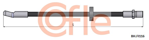 92.BH.FI116 COFLE Тормозной шланг (фото 1)