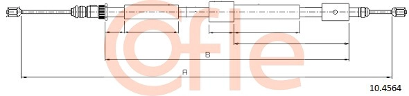 92.10.4564 COFLE Тросик, cтояночный тормоз (фото 1)