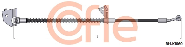 92.BH.KI060 COFLE Тормозной шланг (фото 1)