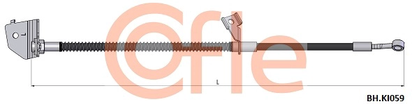 92.BH.KI059 COFLE Тормозной шланг (фото 1)