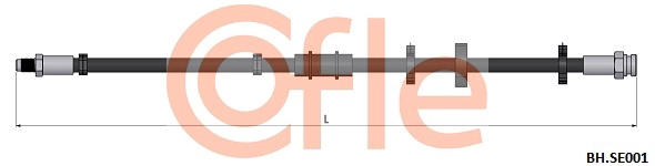 92.BH.SE001 COFLE Тормозной шланг (фото 1)