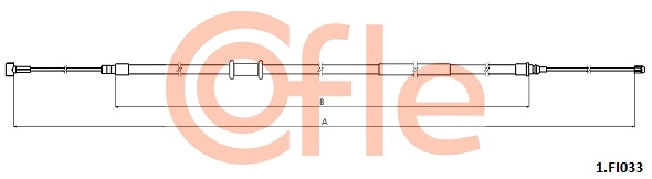 92.1.FI033 COFLE Тросик, cтояночный тормоз (фото 1)