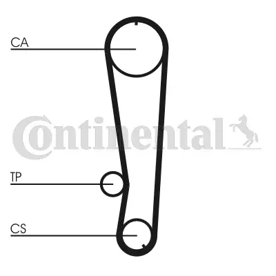 CT674K1 CONTINENTAL CTAM Комплект ремня ГРМ (фото 3)