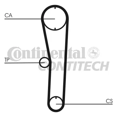 CT680K2 CONTINENTAL CTAM BR Комплект ремня ГРМ (фото 3)